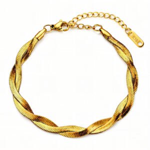 golden spiral bracelet