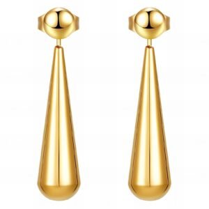golden drop earrings